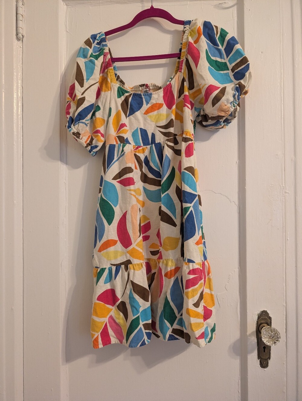 Tabitha Brown x Target Tropical Leaf Babydoll Dress 🌈✨ Medium